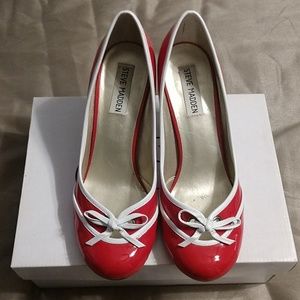 Steve Madden Red Patent Pump